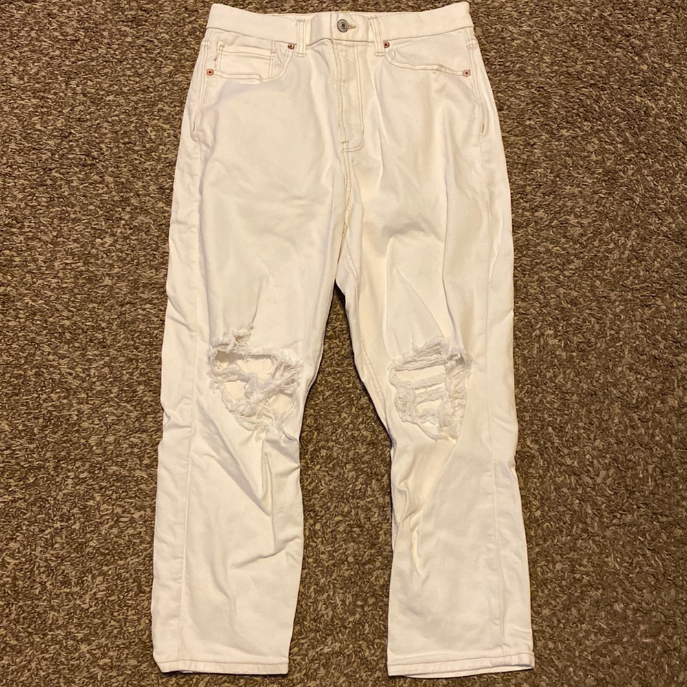 AEO Ripped Mom Jeans